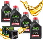 Troca de Óleo Para Bmw R1200 Gs S1000rr Motul 10w40 Com Filtro Hiflo
