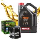 Troca de Óleo Para Kawasaki Ninja 1000 Z1000 Motul 7100 5w40 Com Filtro Hiflo