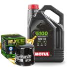 Troca de Óleo Para Kawasaki Versys 1000 Ninja 1000 Vulcan 900 Z800 Motul 10w40 Com Filtro Hiflo