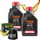 Troca de Óleo Para Kawasaki Versys 650 Vulcan 650 Er6 Motul 7100 20w50 Com Filtro Hiflo