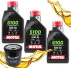 Troca de Óleo Para Suzuki Gladius 650 Inazuma 250 Bandit 650 Motul 5100 10w40 Com Filtro