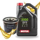 Troca de Óleo Para Suzuki Gsxr 750 Srad Gsxr 1000 Srad Hayabusa 1300 Galão Motul 10w40 Com Filtro