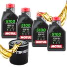 Troca de Óleo Para Triumph Tiger 800 Tiger 1200 Tiger 1050 Motul 5100 10w40 Com Filtro