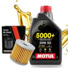 Troca de Óleo Yes 125 Intruder 125 Motul 5000 20w50 Com Filtro
