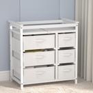 Trocador de Bebê KORIMEFA Modern - 6 Gavetas - Branco