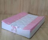 Trocador de comoda anatomico - menino / menina bebê plastificado - grosso - rosa