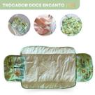 Trocador De Fralda Portátil Impermeável Dobrável Acolchoado Higiênico Com Bolso Várias Estampas Super Confortável E Resistente