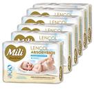 Trocador Descartável Lençol Absorvente Mili Love & Care 6 Pacotes c/ 5 ( Total 30 lençóis)