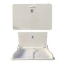 Trocador Fraldário Parede Com Amortecedor Cinto Segurança Colchonete - 80cmx53cm Branco