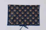 Trocador para bebê de Bolsa Estampado Ursinho Realeza Imperial Azul marinho Dourado