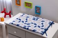 Trocador para comoda de Bebê Chuva de Bençaos Azul Marinho e Bege Quarto bebe menino