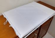 Trocador para comoda de Bebe Todo Branco com Guippir Luxo bordado