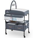 Trocador portátil para bebês BabyBond com 2 cestos cinza Trocador portátil para bebês BabyBond com 2 cestos cinza