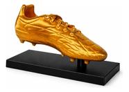 Troféu De Futebol Artilheiro Chuteira Ouro 20cm Impressão 3d