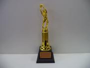 Troféu de goleiro menos vazado (34 cm).