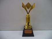 Troféu de jogo de dama (32 cm).