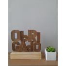 Troféu de Palavras Motivacional Empresa em MDF para Decoração com Base de Pinus - 1 unidade Troféu de Palavras Motivacional Empresa em MDF para Decoração com Base de Pinus - 1 unidade