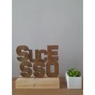 Troféu de Palavras Motivacional Empresa em MDF para Decoração com Base de Pinus - 1 unidade Troféu de Palavras Motivacional Empresa em MDF para Decoração com Base de Pinus - 1 unidade