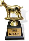 Troféu G.O.A.T. Engraçado com Gravação Personalizada de Reconhecimento