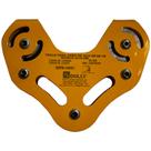 Trole Para Cabo De Aço 3/8 A 1/2 E Corda 12 Mm Amarelo DLTC-006