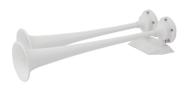 Trompete duplo Air Horn Marinco 10122 12V revestido com epóxi branco