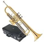 Trompete Eagle Tr504 Em Sib Laqueado + Case E Bocal