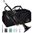 Trompete EASTROCK Bb Standard com Estojo, Luvas e Bocal 7C