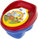 Troninho Infantil 2 em 1 Bebê Pinico Desfralde Bichinhos Azul e Vermelho
