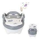 Troninho Infantil Fazendinha Musical Desfralde Prime Baby Cinza