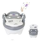 Troninho Infantil Tchau Fraldinha, Musical Cinza/branco - Prime Baby