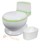 Troninho Vaso Sanitário Infantil Penico Branco Verde Castela