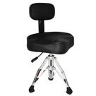 Trono de Bateria PFUGMU com Encosto - Cadeira Hidráulica Ajustável para Bateristas