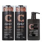 Truss Curly Kit Low Poo Shampoo Condicionador e Twist Leave-in 650ml