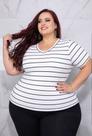 Tshirt Baby Look Plus Size Extra Grande Estica Canelado Algodão Moda G1 Ao G4 Tshirt Baby Look Plus Size Extra Grande Estica Canelado Algodão Moda G1 Ao G4
