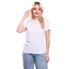 Tshirt Blusa Feminina Lisa Estampada Manga Curta Camiseta Camisa Branco