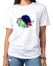 Tshirt Boder Colie aquarela - cão - cachorro - Camiseta Branca - camisa unissex - feminina