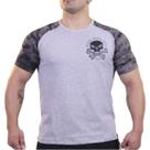 Tshirt bones skul cinza - black skull - clothing (m)