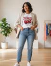 Tshirt Feminina Moda Blogueira Camiseta Cereja Camisa Blusinha Básica Cherry Vintage Tshirt Feminina Moda Blogueira Camiseta Cereja Camisa Blusinha Básica Cherry Vintage