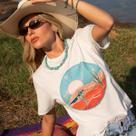 Tshirt Feminina Turkese Desert Summer Off Tshirt Feminina Turkese Desert Summer Off