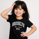 TShirt Infantil ESTAMPADA BROOKLYN em Algodão InfantoJuvenil Camiseta Básica