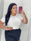 Tshirt Plus Size Azul Bebê
