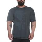 Tshirt skull cracked cinza escuro - black skull - clothing (p)