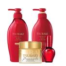 Tsubaki Premium Moist e Repair Shampoo 450ml + Condicionador 450ml + Premium Ex Repair Mascara 180g + Oleo Capilar Cam