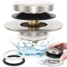 Tub Stopper Citymoor Universal Tip Toe em níquel escovado