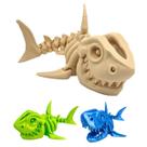 Tubarão Esqueleto Articulado Brinquedo Baby Shark Fidget Toy Presente Criativo Criaturas Marinhas Tubarão Esqueleto Articulado Brinquedo Baby Shark Fidget Toy Presente Criativo Criaturas Marinhas
