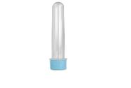 Tubete 13 Cm Tampa Azul Bebê 50Un Tubo De Ensaio