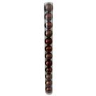 Tubo Bola de Natal 6cm com 12 CV244569 Cazza Marrom
