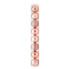 Tubo C/8 Bolas de 10cm - 3 Brilhantes/3 Foscas /2 Glitter