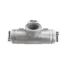 Tubo Conexão Cebolão Alumínio Adaptação 30mm Universal