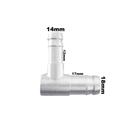 Tubo cotovelo 90 graus com redução de 5/8 para 1/2 Aluminio